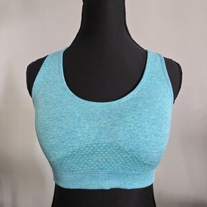 EUC Forever 21 Women's Teal Sports Bra - Size L